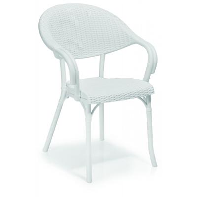 361 RATTAN PLASTİK SANDALYE BEYAZ